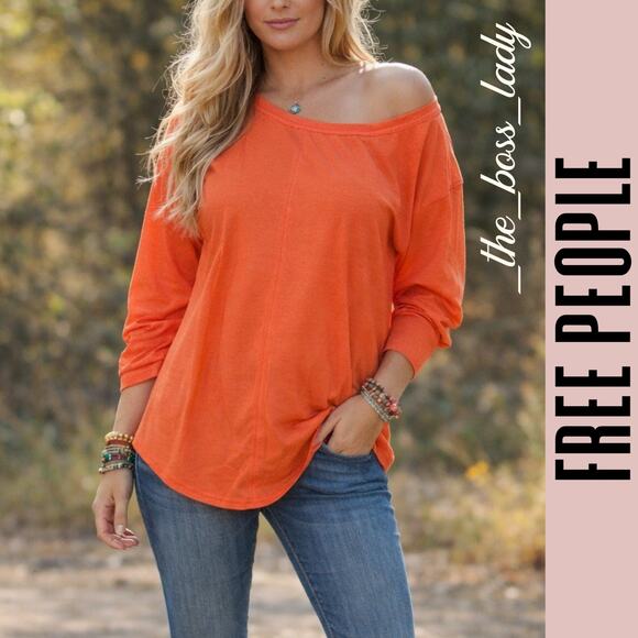 Free People Tops - Free People pullover top cotton long sleeve shirt